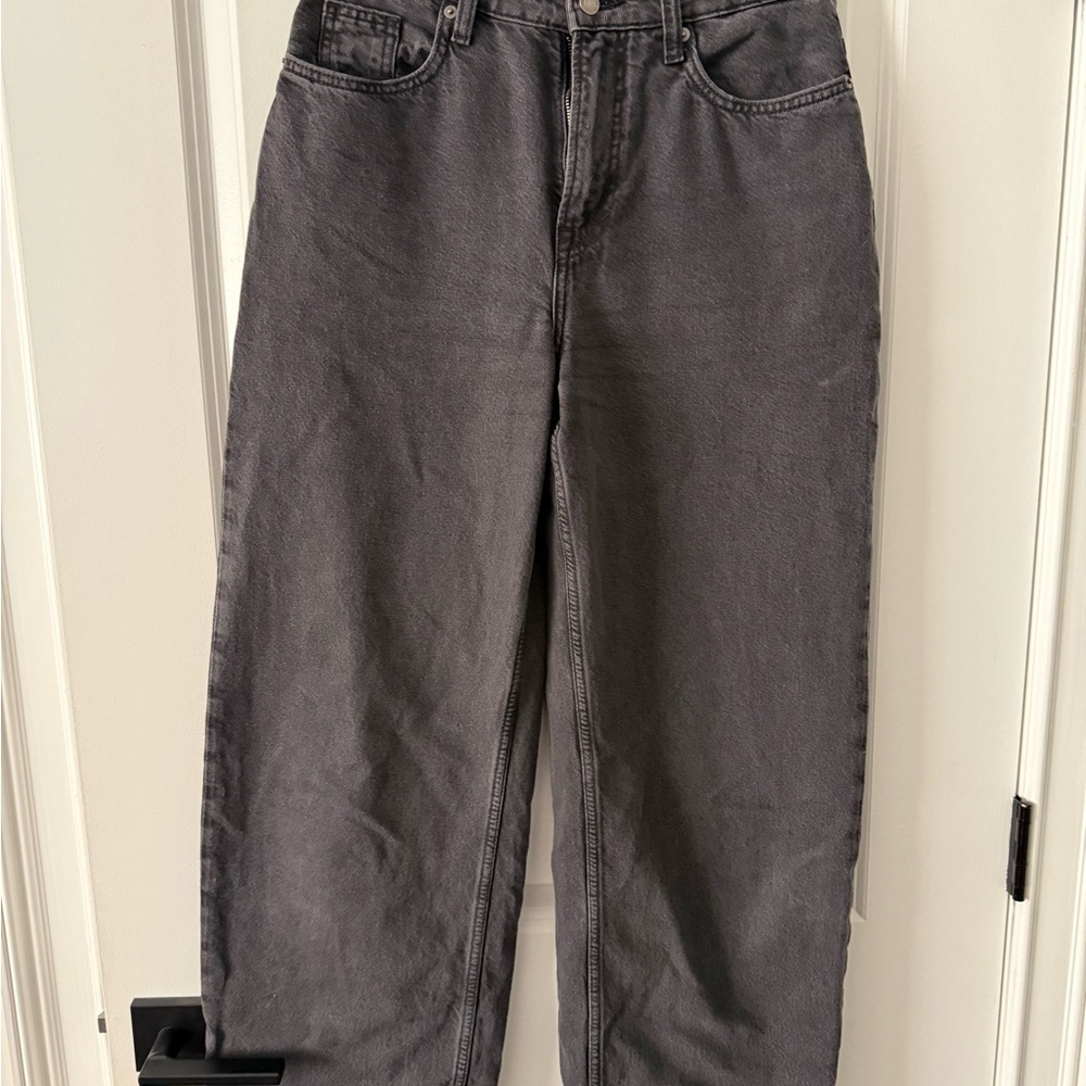 H&M Women's High Rise Jeans - Dark Gray